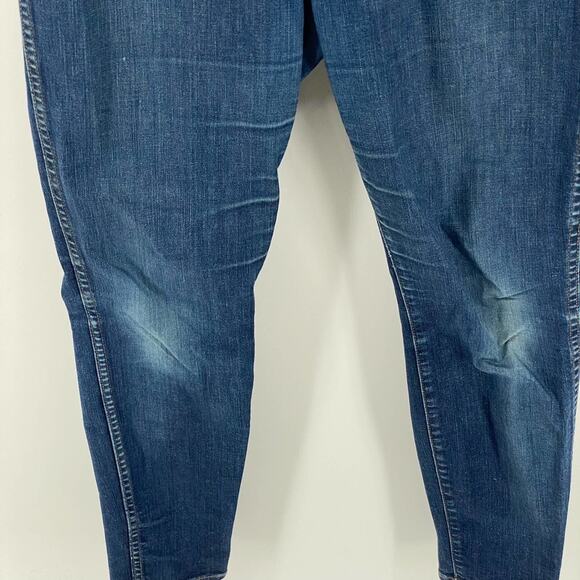 Madewell 10" High-Rise Skinny Jeans Lucille Dark Wash Denim Size 29 - Picture 7 of 15